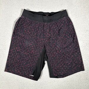 lululemon athletica Black and Red Athletic Shorts